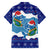 Dolphin Couple Christmas Family Matching Off Shoulder Short Dress and Hawaiian Shirt Funny Xmas Holiday Patterns - Wonder Print Shop
