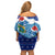 Dolphin Couple Christmas Family Matching Off Shoulder Short Dress and Hawaiian Shirt Funny Xmas Holiday Patterns - Wonder Print Shop