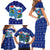 Dolphin Couple Christmas Family Matching Short Sleeve Bodycon Dress and Hawaiian Shirt Funny Xmas Holiday Patterns - Wonder Print Shop
