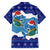 Dolphin Couple Christmas Family Matching Short Sleeve Bodycon Dress and Hawaiian Shirt Funny Xmas Holiday Patterns - Wonder Print Shop