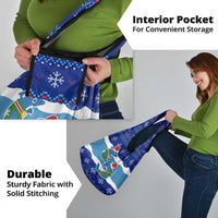 Dolphin Couple Christmas Grocery Bag Funny Xmas Holiday Patterns - Wonder Print Shop
