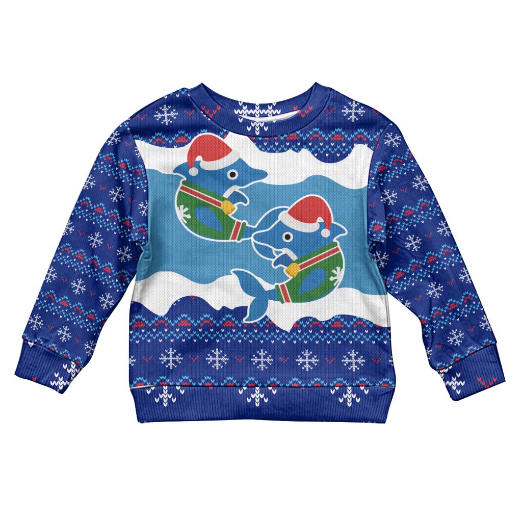 Dolphin Couple Christmas Kid Ugly Christmas Sweater Funny Xmas Holiday Patterns - Wonder Print Shop