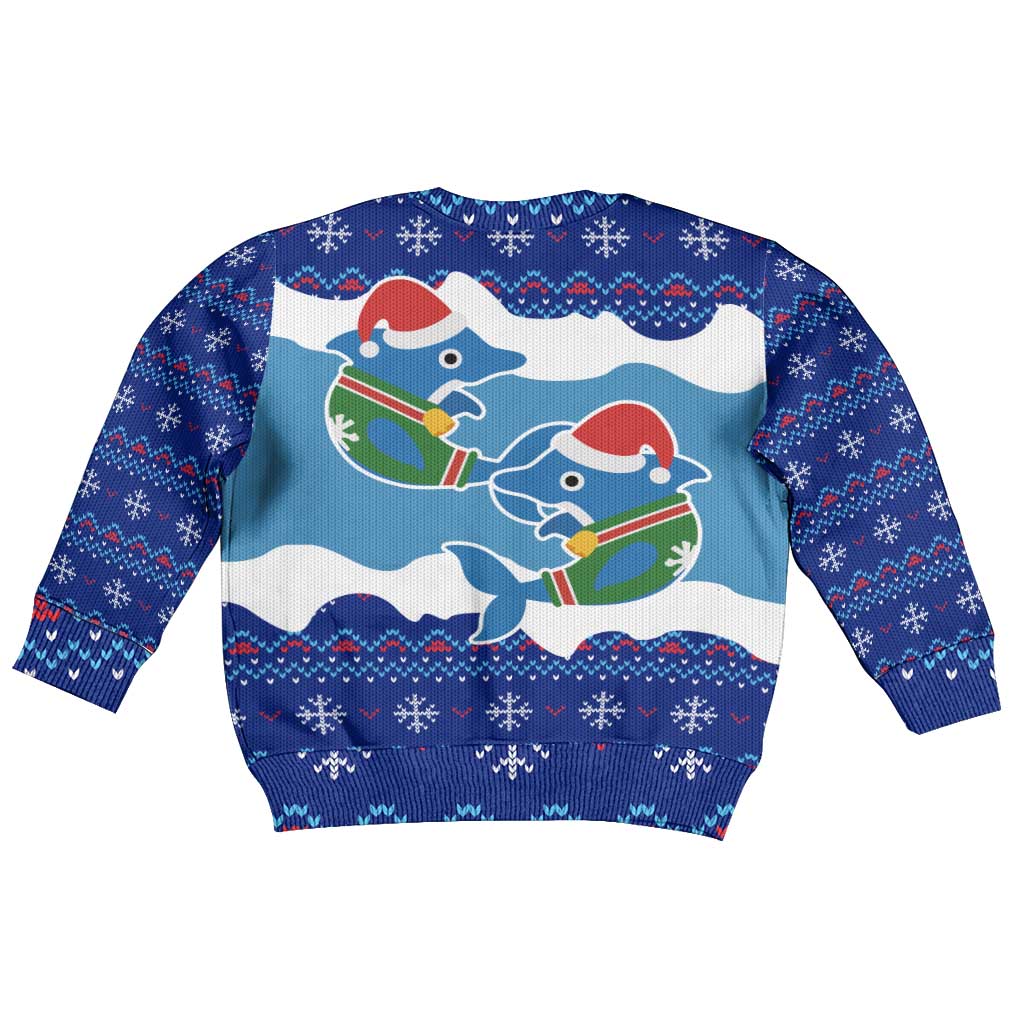 Dolphin Couple Christmas Kid Ugly Christmas Sweater Funny Xmas Holiday Patterns - Wonder Print Shop