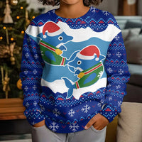Dolphin Couple Christmas Kid Ugly Christmas Sweater Funny Xmas Holiday Patterns - Wonder Print Shop