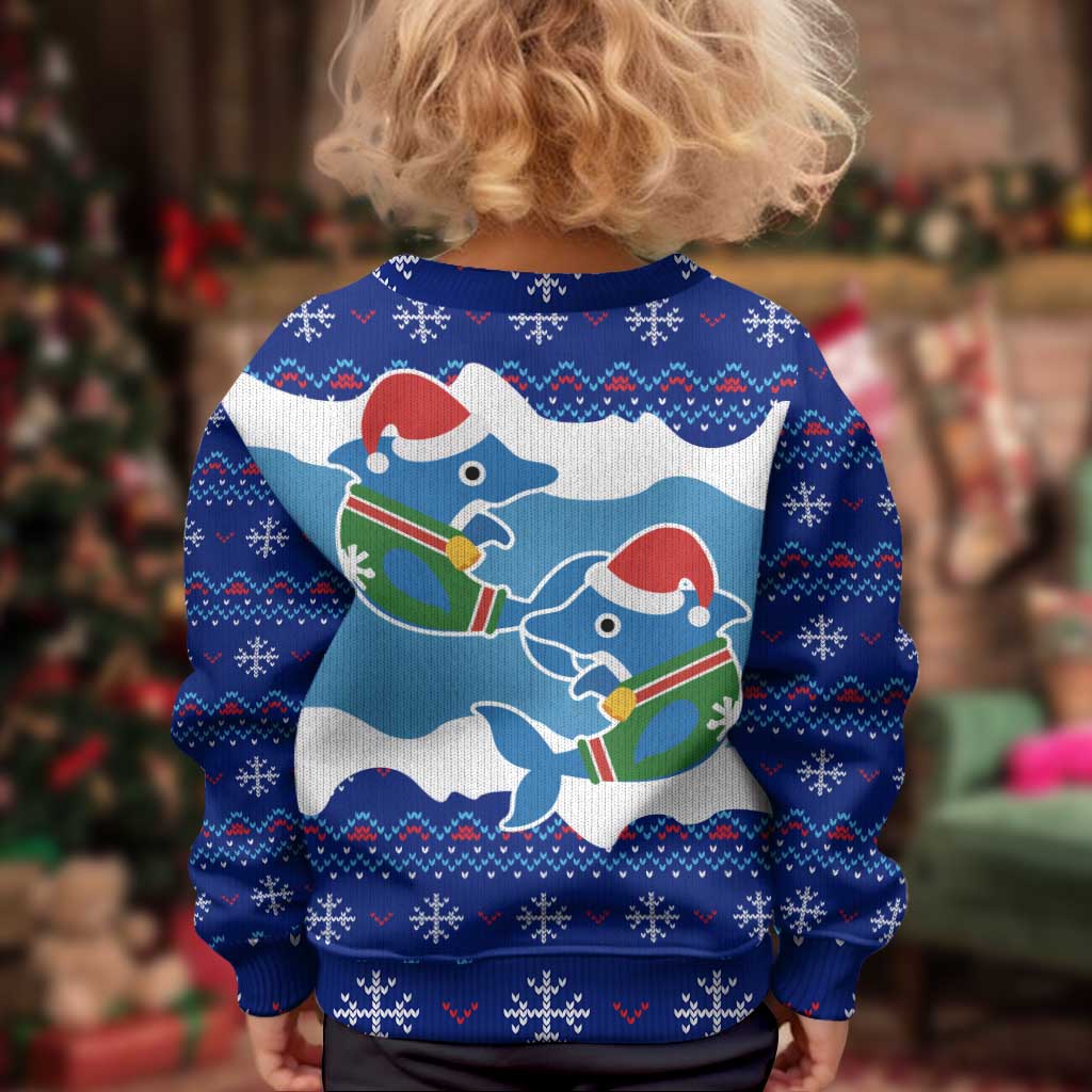 Dolphin Couple Christmas Kid Ugly Christmas Sweater Funny Xmas Holiday Patterns - Wonder Print Shop