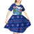 Dolphin Couple Christmas Kid Short Sleeve Dress Funny Xmas Holiday Patterns - Wonder Print Shop