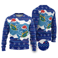 Dolphin Couple Christmas Ugly Christmas Sweater Funny Xmas Holiday Patterns - Wonder Print Shop