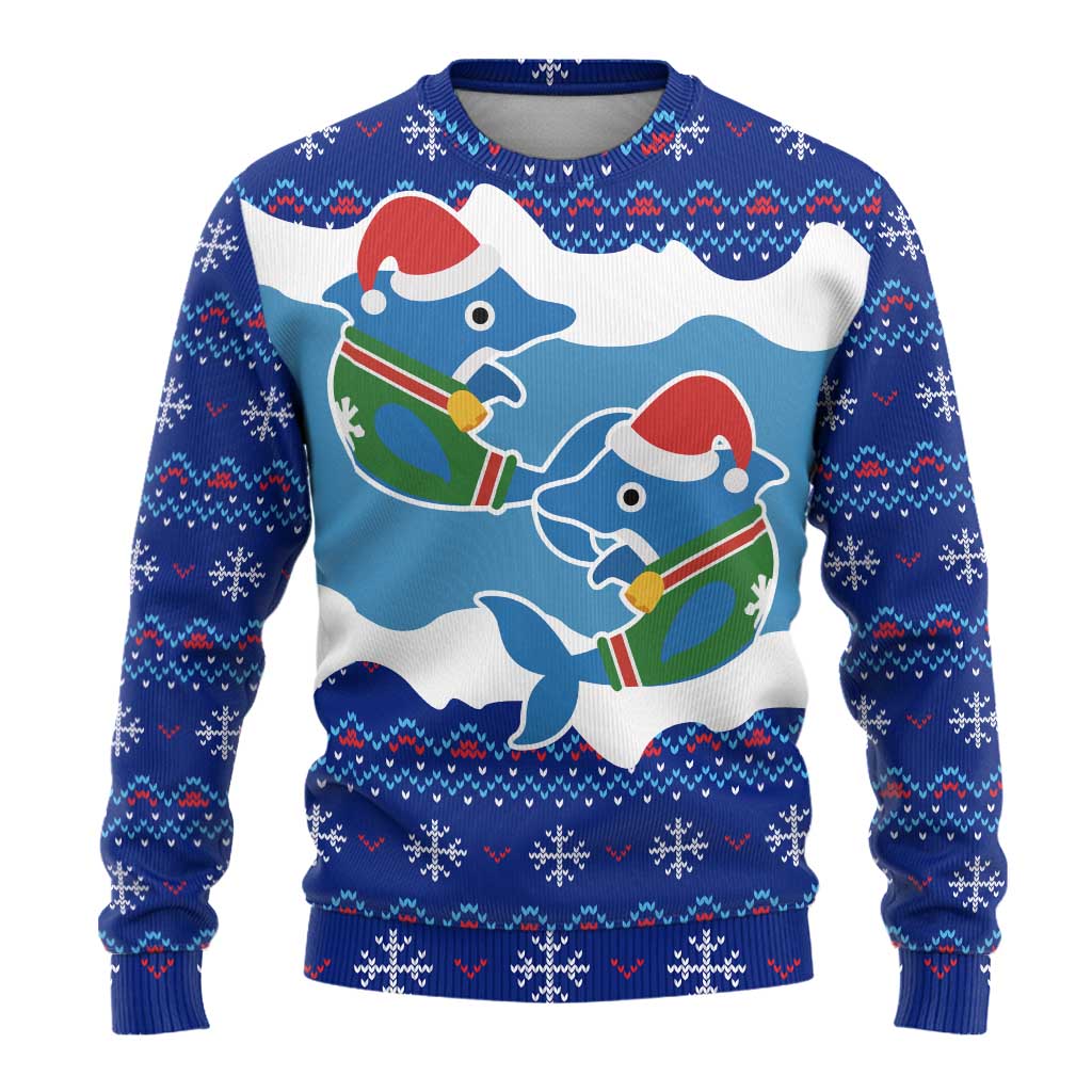 Dolphin Couple Christmas Ugly Christmas Sweater Funny Xmas Holiday Patterns - Wonder Print Shop