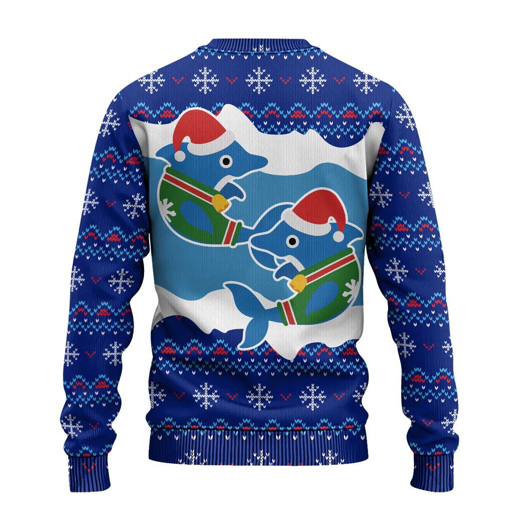 Dolphin Couple Christmas Ugly Christmas Sweater Funny Xmas Holiday Patterns - Wonder Print Shop