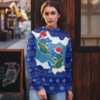 Dolphin Couple Christmas Ugly Christmas Sweater Funny Xmas Holiday Patterns - Wonder Print Shop