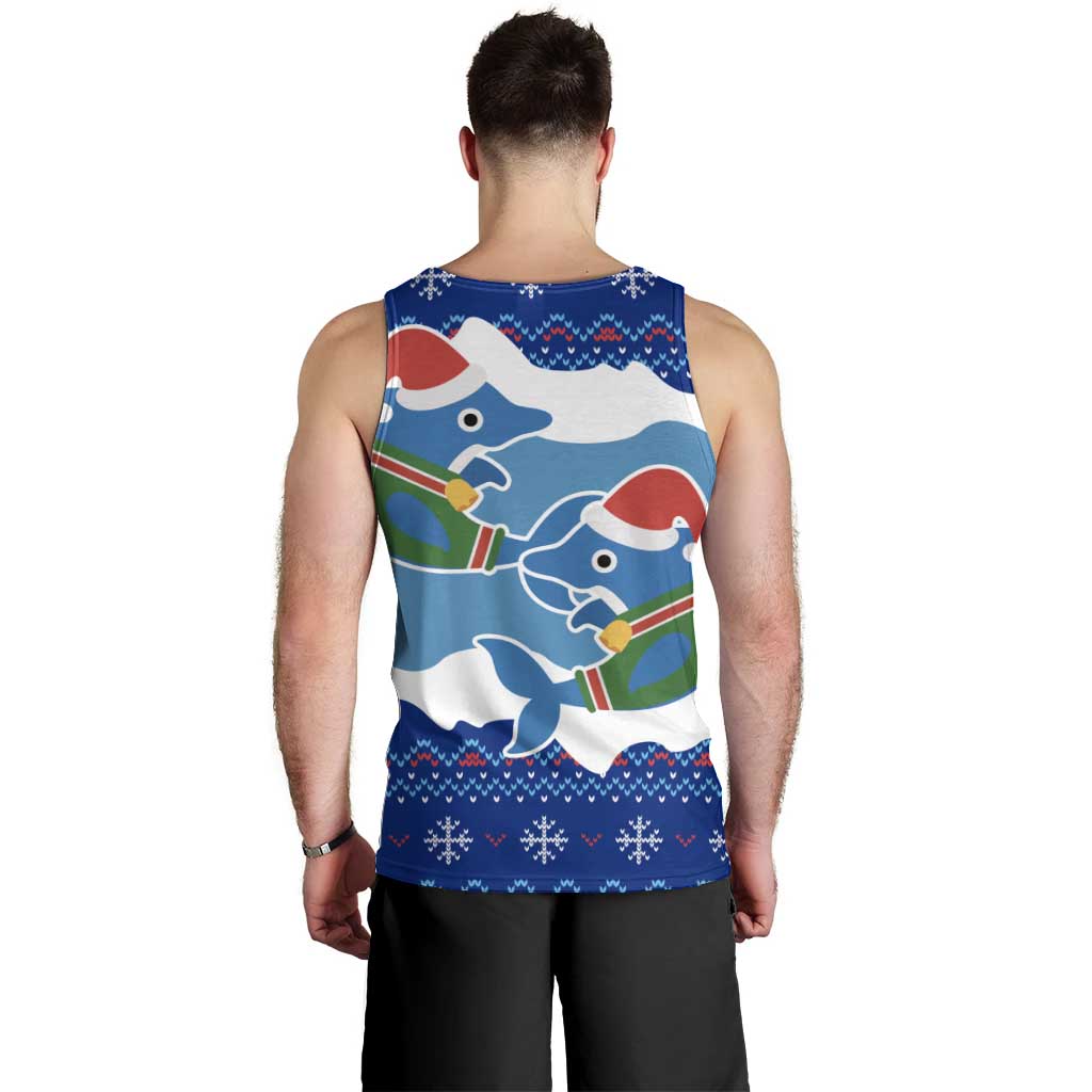 Dolphin Couple Christmas Men Tank Top Funny Xmas Holiday Patterns - Wonder Print Shop