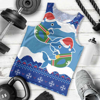 Dolphin Couple Christmas Men Tank Top Funny Xmas Holiday Patterns - Wonder Print Shop