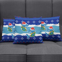 Dolphin Couple Christmas Pillow Cover Funny Xmas Holiday Patterns - Wonder Print Shop