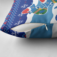 Dolphin Couple Christmas Pillow Cover Funny Xmas Holiday Patterns - Wonder Print Shop
