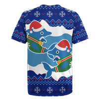 Dolphin Couple Christmas Rugby Jersey Funny Xmas Holiday Patterns - Wonder Print Shop