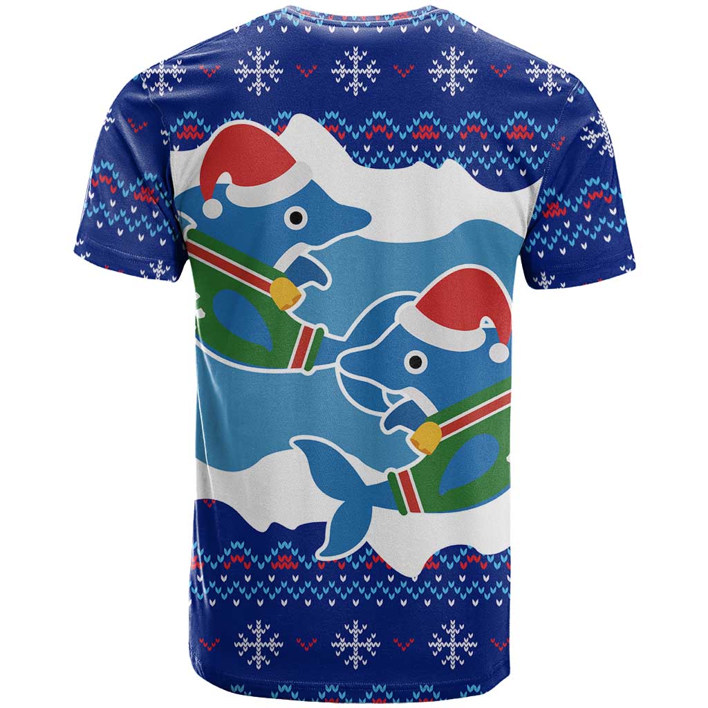Dolphin Couple Christmas T Shirt Funny Xmas Holiday Patterns - Wonder Print Shop