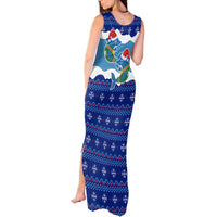 Dolphin Couple Christmas Tank Maxi Dress Funny Xmas Holiday Patterns - Wonder Print Shop
