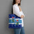 Dolphin Couple Christmas Tote Bag Funny Xmas Holiday Patterns - Wonder Print Shop