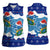 Dolphin Couple Christmas Women Sleeveless Polo Shirt Funny Xmas Holiday Patterns - Wonder Print Shop
