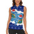 Dolphin Couple Christmas Women Sleeveless Polo Shirt Funny Xmas Holiday Patterns - Wonder Print Shop