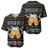 Drinker Bell Christmas Baseball Jersey Funny Xmas Holiday Patterns - Wonder Print Shop