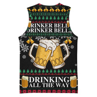 Drinker Bell Christmas Basketball Jersey Funny Xmas Holiday Patterns - Wonder Print Shop