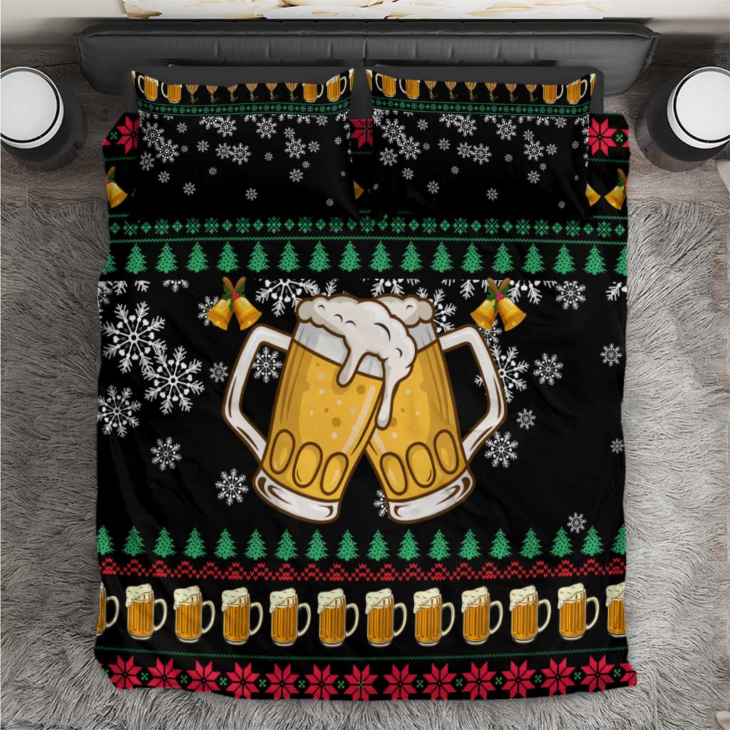 Drinker Bell Christmas Bedding Set Funny Xmas Holiday Patterns - Wonder Print Shop