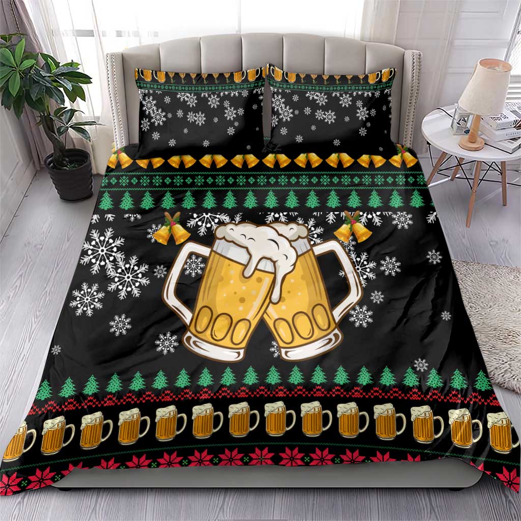 Drinker Bell Christmas Bedding Set Funny Xmas Holiday Patterns - Wonder Print Shop