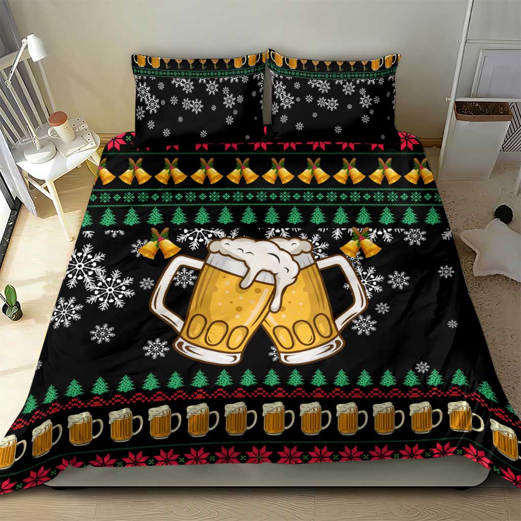 Drinker Bell Christmas Bedding Set Funny Xmas Holiday Patterns - Wonder Print Shop