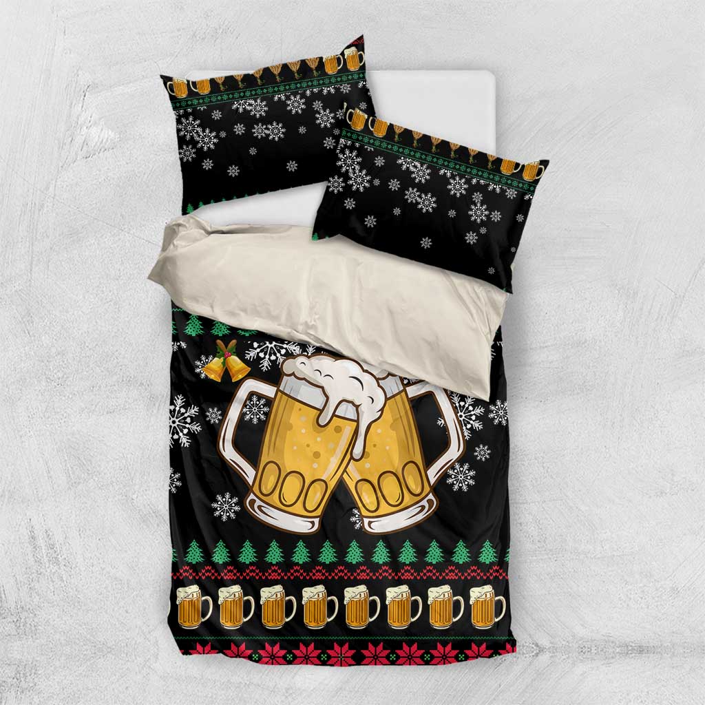 Drinker Bell Christmas Bedding Set Funny Xmas Holiday Patterns - Wonder Print Shop
