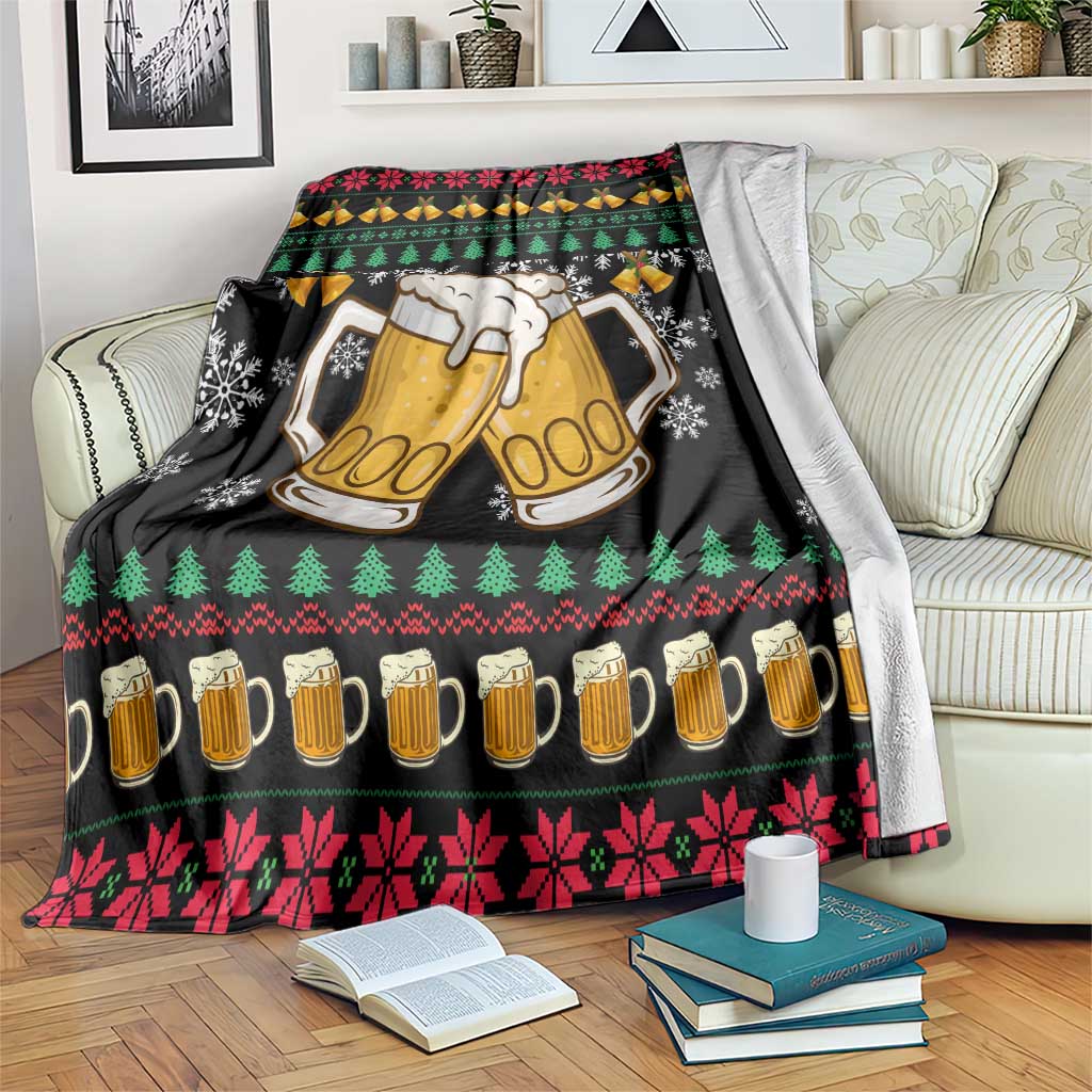Drinker Bell Christmas Blanket Funny Xmas Holiday Patterns - Wonder Print Shop