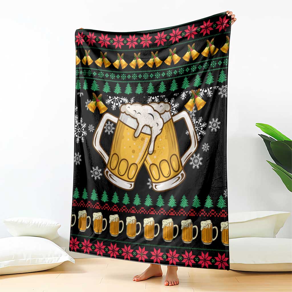 Drinker Bell Christmas Blanket Funny Xmas Holiday Patterns - Wonder Print Shop