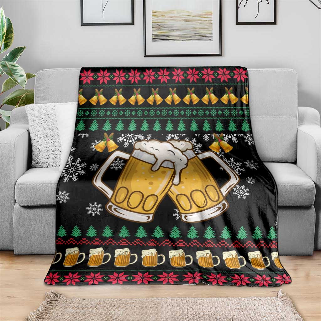 Drinker Bell Christmas Blanket Funny Xmas Holiday Patterns - Wonder Print Shop