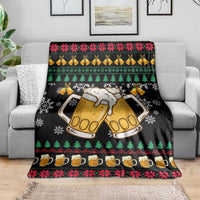Drinker Bell Christmas Blanket Funny Xmas Holiday Patterns - Wonder Print Shop