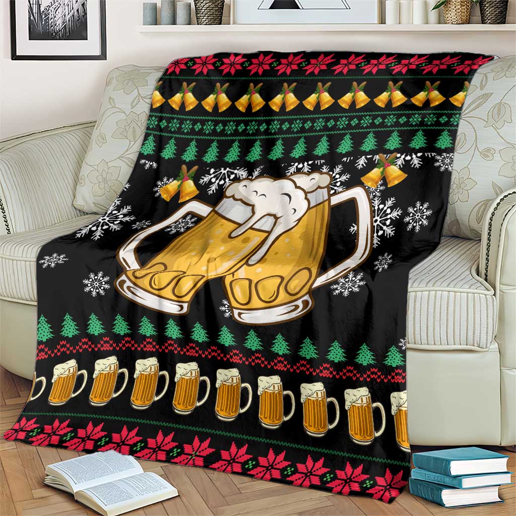 Drinker Bell Christmas Blanket Funny Xmas Holiday Patterns - Wonder Print Shop