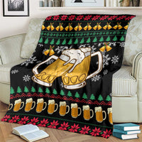 Drinker Bell Christmas Blanket Funny Xmas Holiday Patterns - Wonder Print Shop