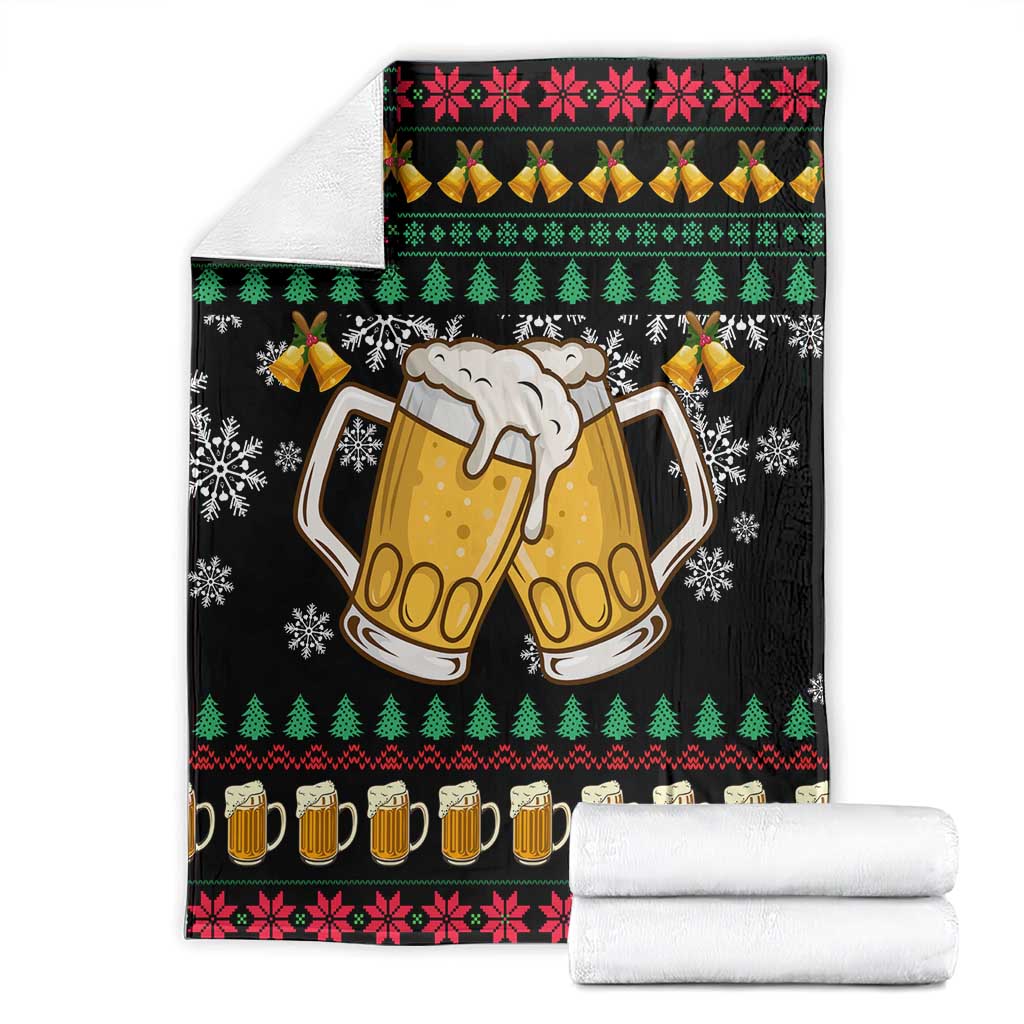 Drinker Bell Christmas Blanket Funny Xmas Holiday Patterns - Wonder Print Shop