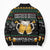 Drinker Bell Christmas Bomber Puffer Jacket Funny Xmas Holiday Patterns - Wonder Print Shop