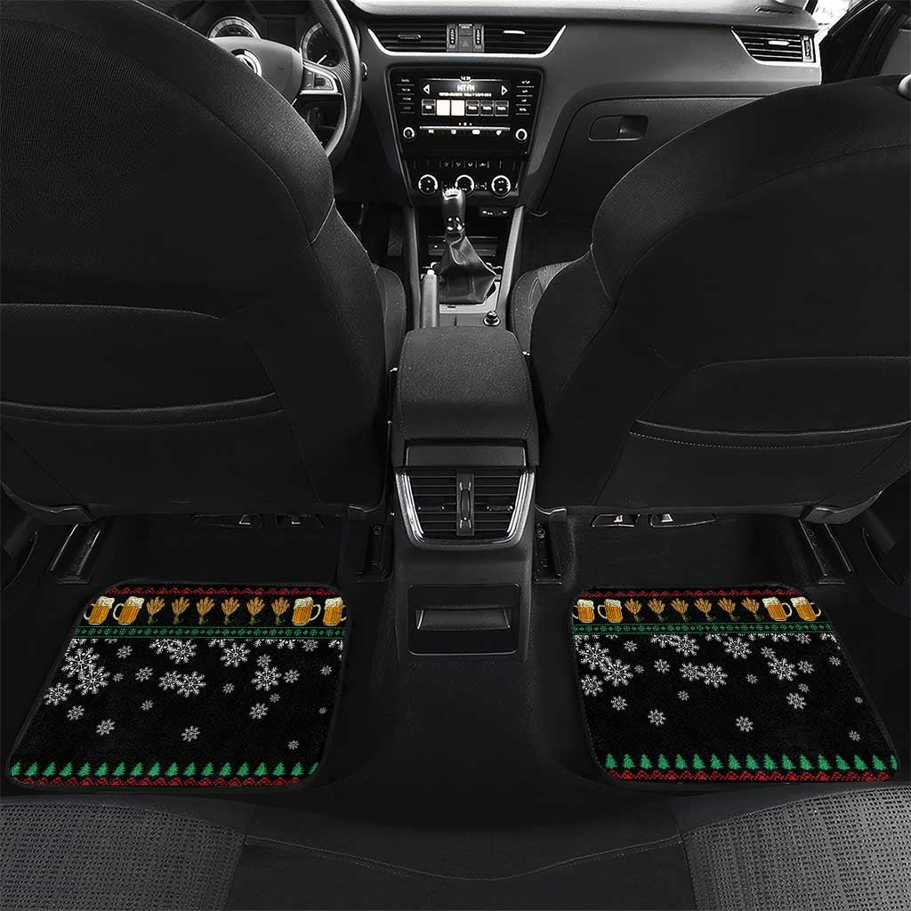 Drinker Bell Christmas Car Mats Funny Xmas Holiday Patterns - Wonder Print Shop