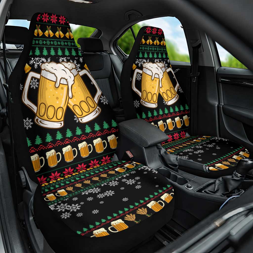 Drinker Bell Christmas Car Seat Cover Funny Xmas Holiday Patterns - Wonder Print Shop