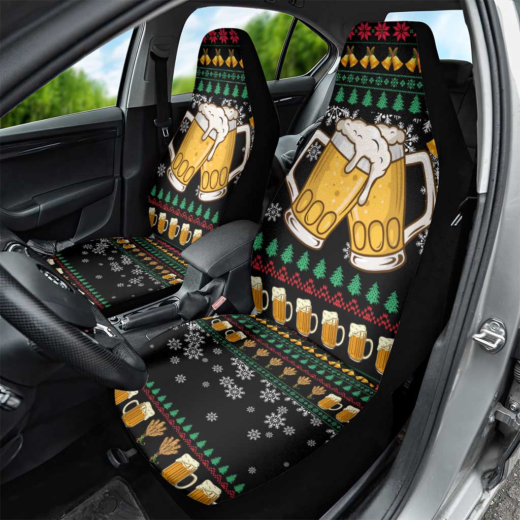 Drinker Bell Christmas Car Seat Cover Funny Xmas Holiday Patterns - Wonder Print Shop