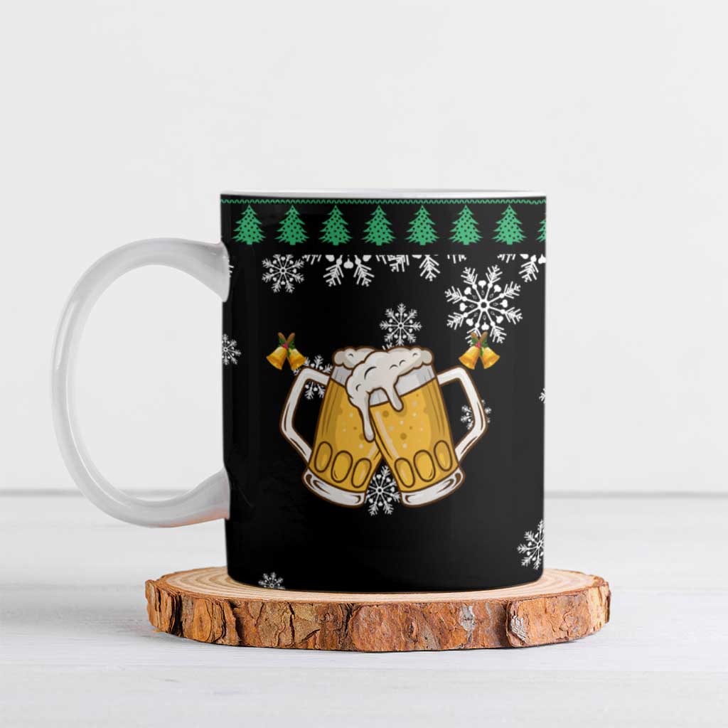 Drinker Bell Christmas Ceramic Mug Funny Xmas Holiday Patterns - Wonder Print Shop