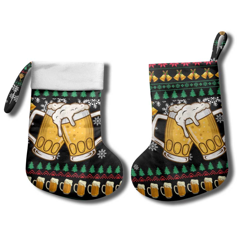 Drinker Bell Christmas Stocking Funny Xmas Holiday Patterns - Wonder Print Shop