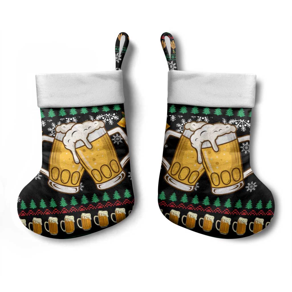 Drinker Bell Christmas Stocking Funny Xmas Holiday Patterns - Wonder Print Shop