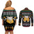 Drinker Bell Christmas Couples Matching Off Shoulder Short Dress and Long Sleeve Button Shirt Funny Xmas Holiday Patterns - Wonder Print Shop