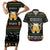 Drinker Bell Christmas Couples Matching Short Sleeve Bodycon Dress and Hawaiian Shirt Funny Xmas Holiday Patterns - Wonder Print Shop
