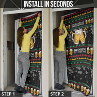 Drinker Bell Christmas Door Cover Funny Xmas Holiday Patterns - Wonder Print Shop