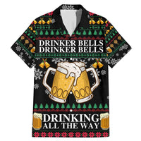 Drinker Bell Christmas Family Matching Mermaid Dress and Hawaiian Shirt Funny Xmas Holiday Patterns - Wonder Print Shop