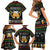 Drinker Bell Christmas Family Matching Short Sleeve Bodycon Dress and Hawaiian Shirt Funny Xmas Holiday Patterns - Wonder Print Shop