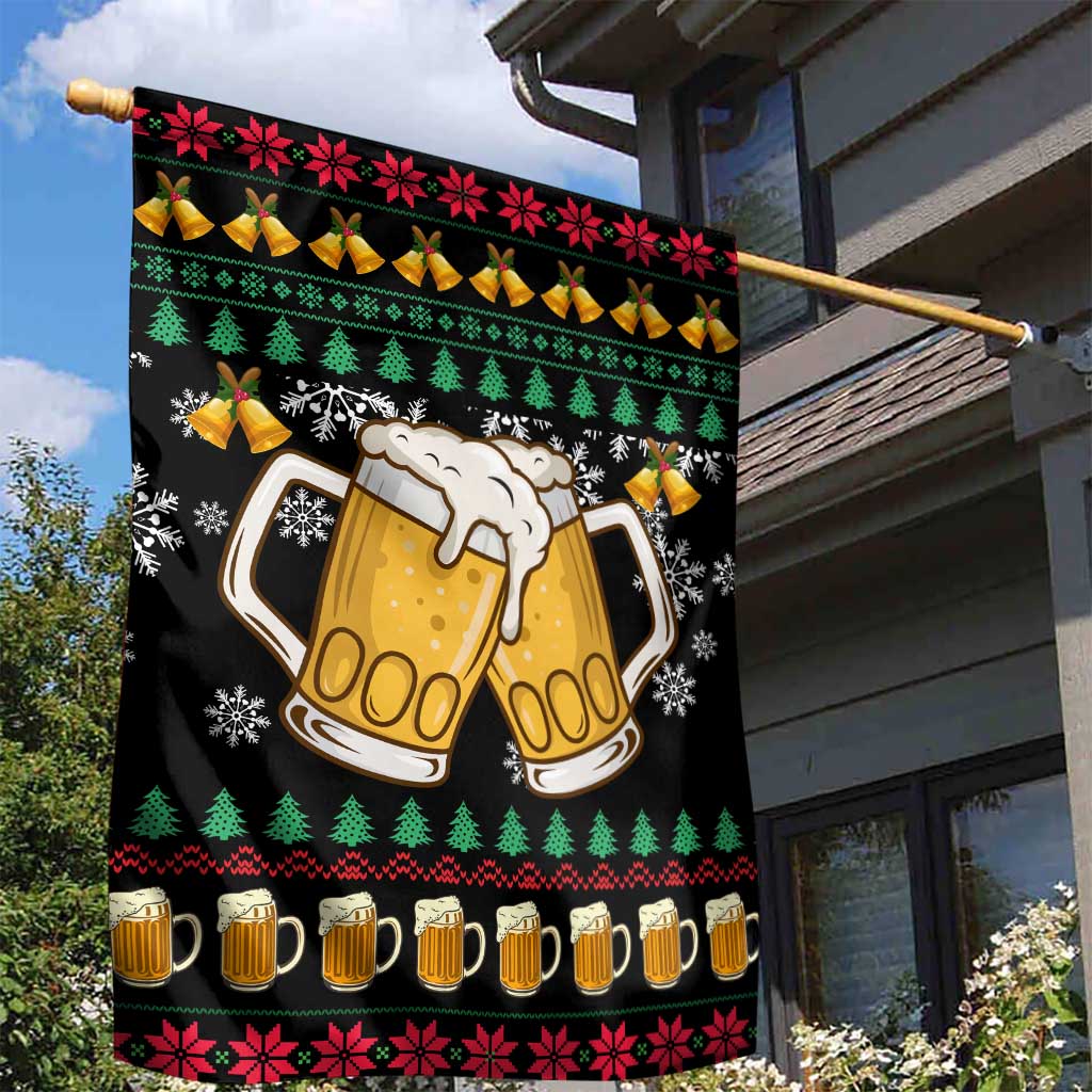Drinker Bell Christmas Garden Flag Funny Xmas Holiday Patterns - Wonder Print Shop